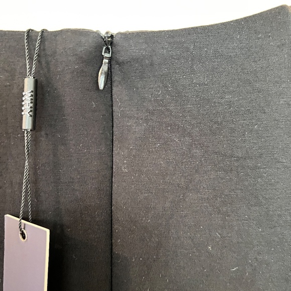 #A144 Why Dress Black Gala look Dress Organza Wing like Sleeves NWT L - Picture 10 of 10